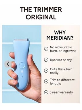 NIP sky blue Meridian Original Personal Trimmer